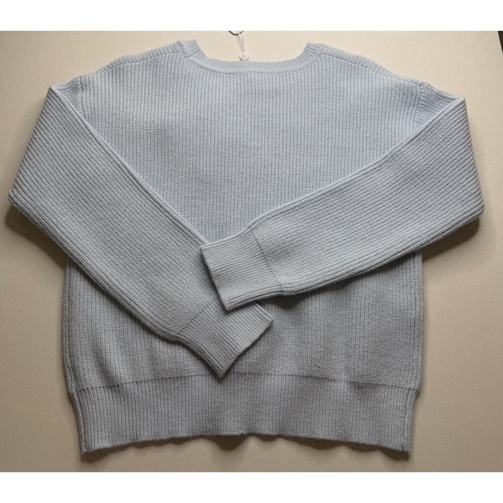 New Simply Southern Elliana Sweater Women’s Size L Large Light Blue Bows - Picture 7 of 7